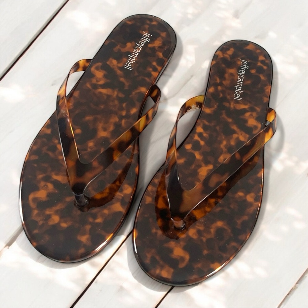 Jeffrey Campbell Tortoise Shell Sandals 7.5
